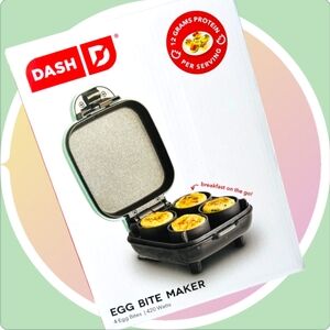 NIB DASH Deluxe Sous Vide Style Egg Bite Maker w 4 Silicone Molds